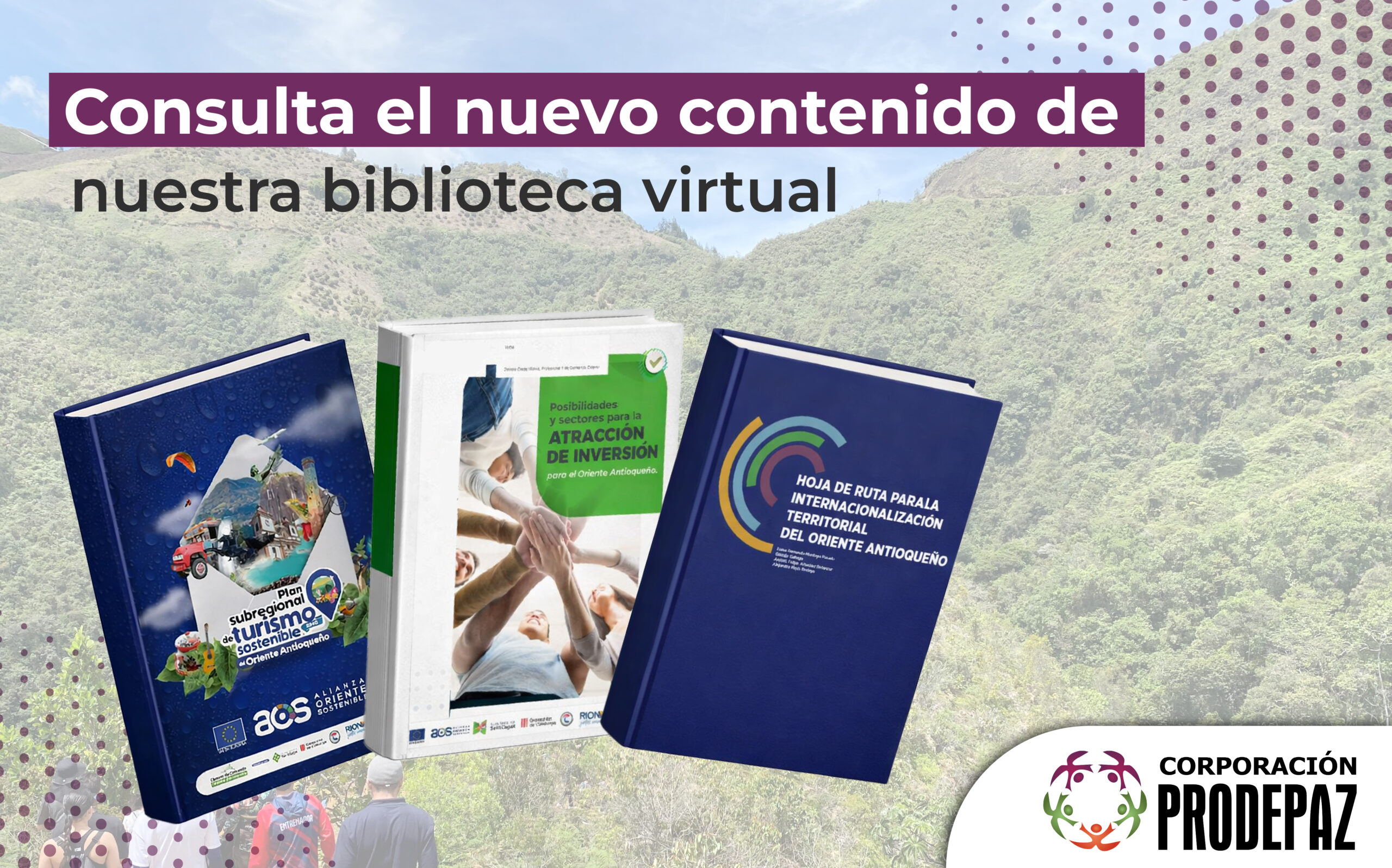 Nueva literatura disponible en la biblioteca virtual de la Corporación Prodepaz