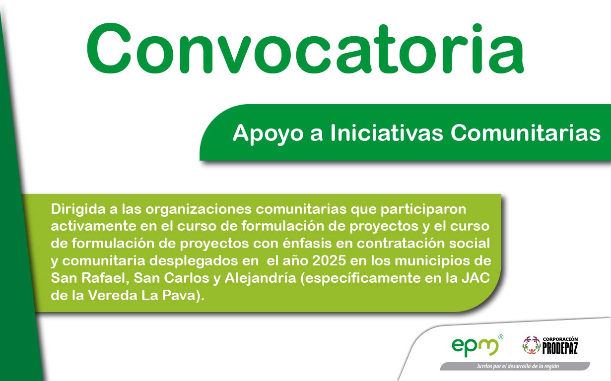 Convocatoria: Iniciativas Comunitarias 2026